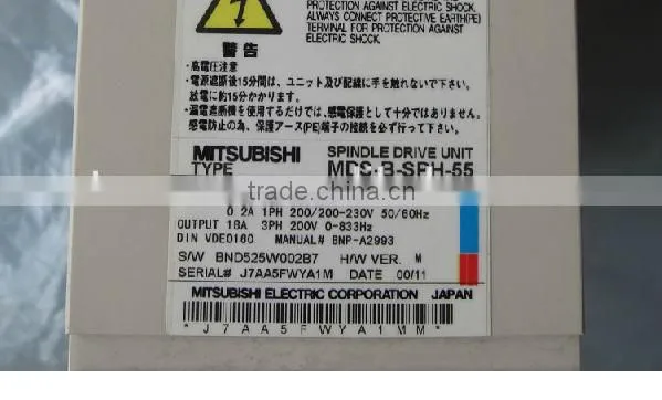 Japan original Mitsubishi cnc machine part MDS-B-SPH-55 Mitsubishi servo controller