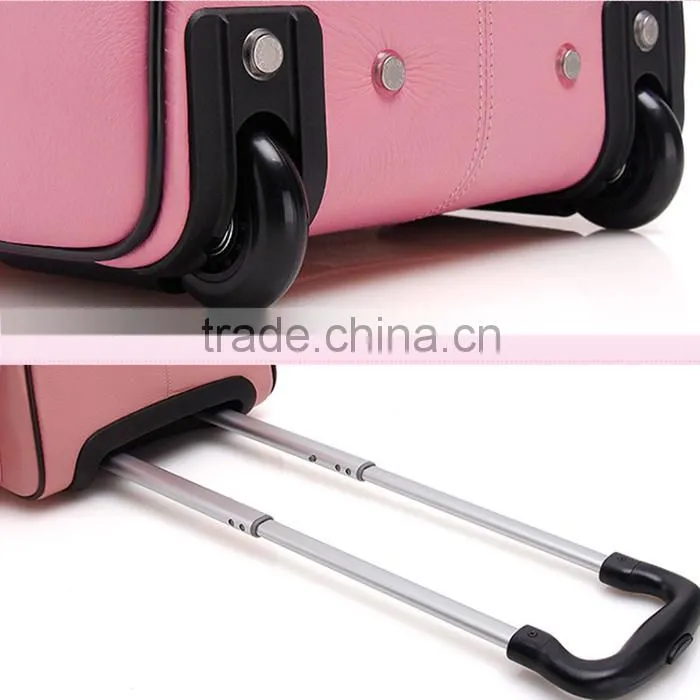 shinning color travel bag good quality trolley bag case