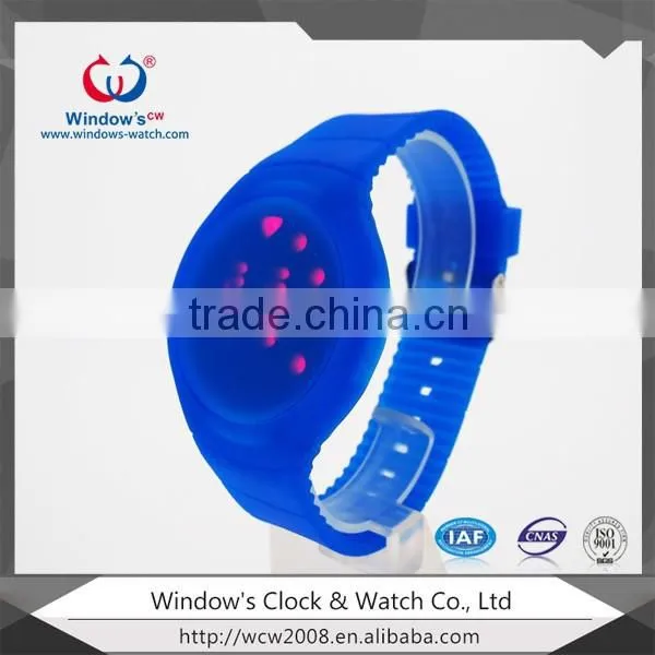 LED multi-color watch touch screen waterproof watch