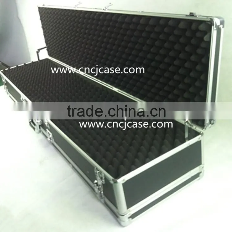 professional twin scoped alumuminum gun case with combination locks