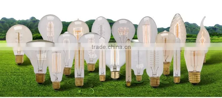 C35 vintage edison candle filament light bulb E14, FC35 incandescent candle bulb