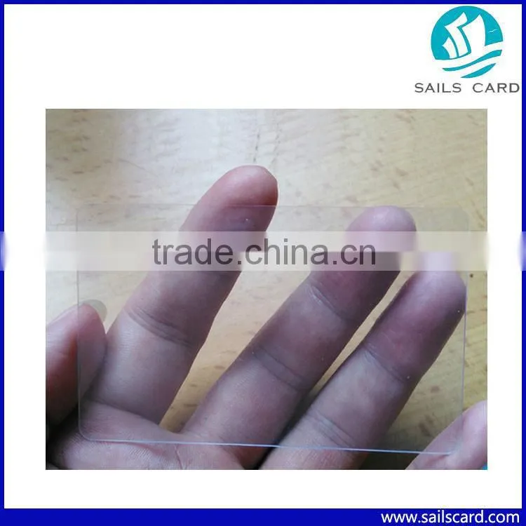 Hot Selling Transparent Plastic Business Cards With Good Price