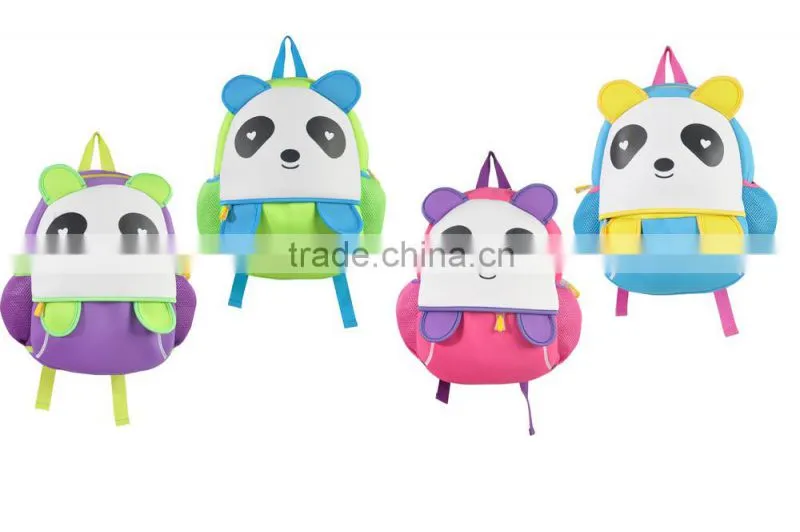 Cute Monkey Pattem Neoprene Mini Backpack