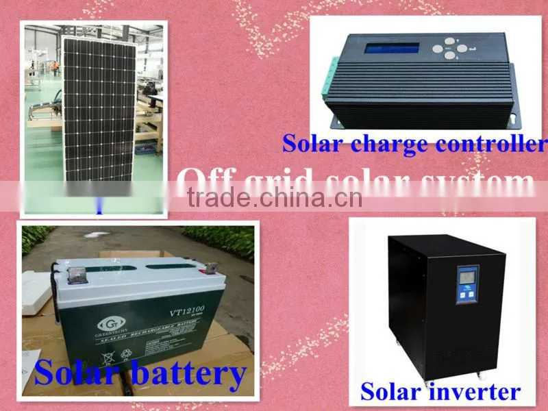 3KW,4KW,5KW,6KW,10KW Environment Friendly solar panel system off grid