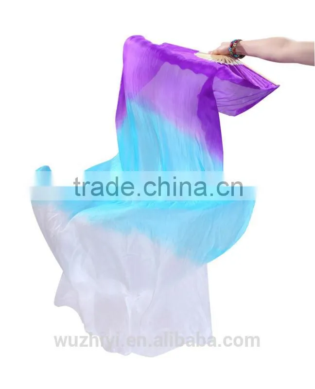 Silk Chinese Fan Dance Fans , Belly Dance Silk Fan , Hand Fans for Dance