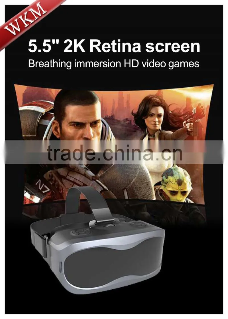 Virtual Reality with Wifi Bluetooth and 360 Degrees Full 3D View All in one VR Glasses
