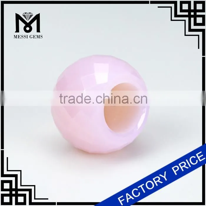 synthetic nano pink color beads for jewelry making wholesale beads