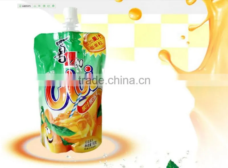 clear spouted pouch