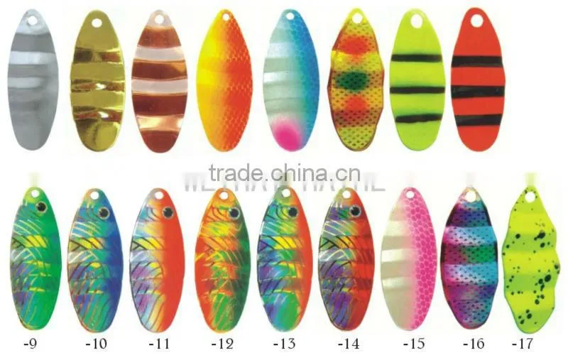 Spinner bait metal lure