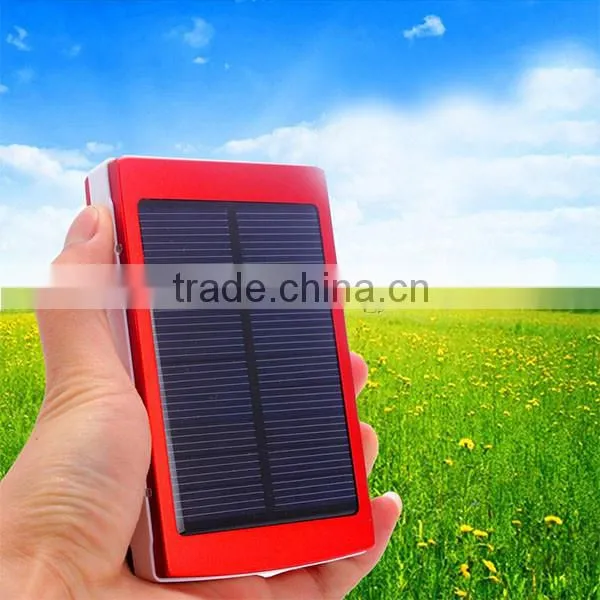 Dual USB Portable Solar Battery Charger Power Bank 6000mAh for iPhone for iPad for Android Phone