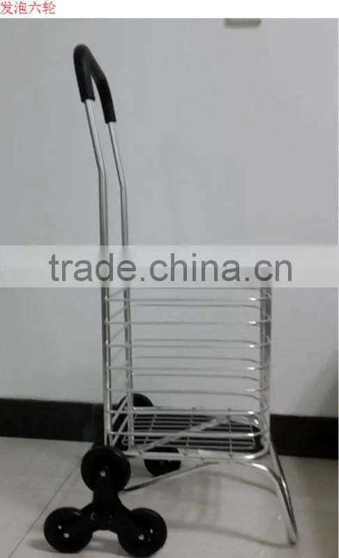 Foldable Wire Mech Shopping Cart RH-FC04 For Aluminum Foldable Stair Climb Shopping Trolley