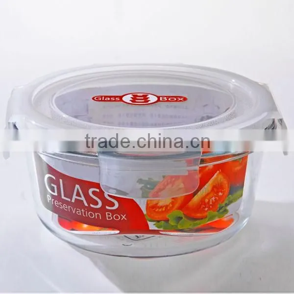1000ML Food Use and Storage Boxes&Bins Type Rectangular airtight Glass food storage Container with silicone seal