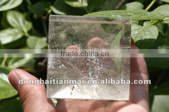 Natural Clear Rock QUARTZ Crystal HEALING CUBE