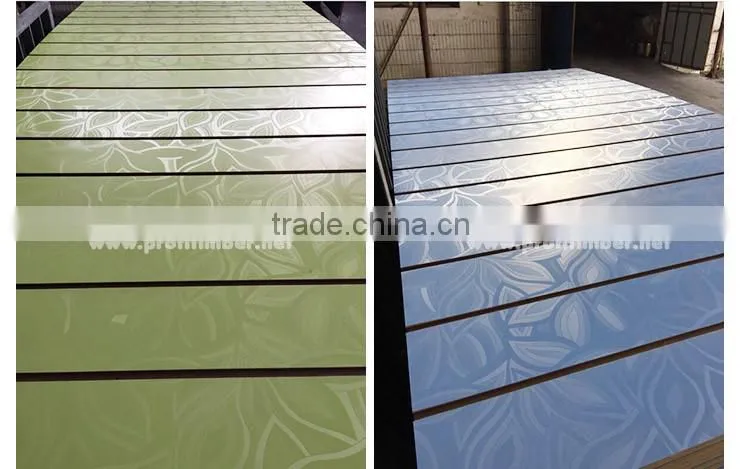 Grooved MDF Wooden Board Slat Wall Display