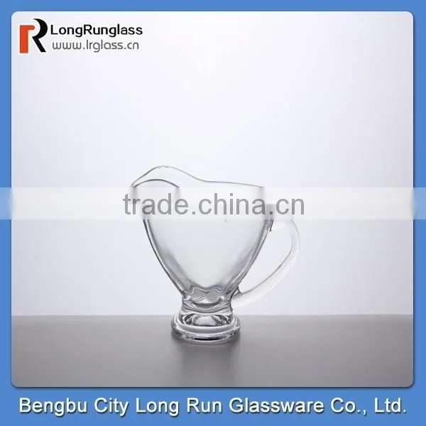 LongRun 213ml 2014China manufacturer creative beautiful drinking glass holder with handle