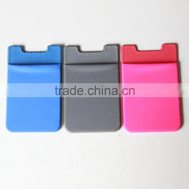 Alibaba china supplier whosale lycra cell phone sticker card holder