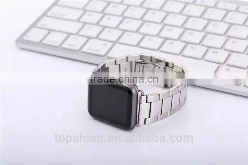 Luxury metal watch strap for apple watch with adapter, wholesale China
