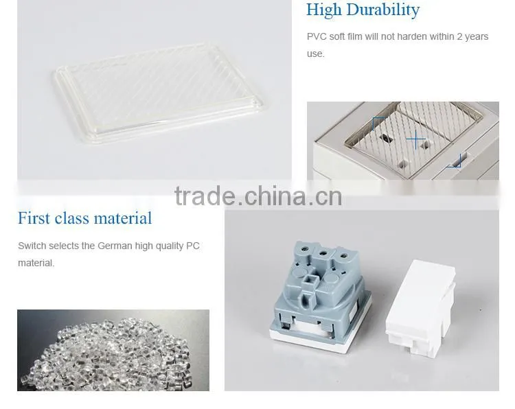 Waterproof Socket With Transparent Cover Waterproof Slide Switch(SP-2SAS)