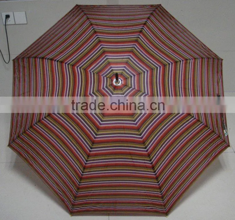 printed promotion golf umbrella with double ribs