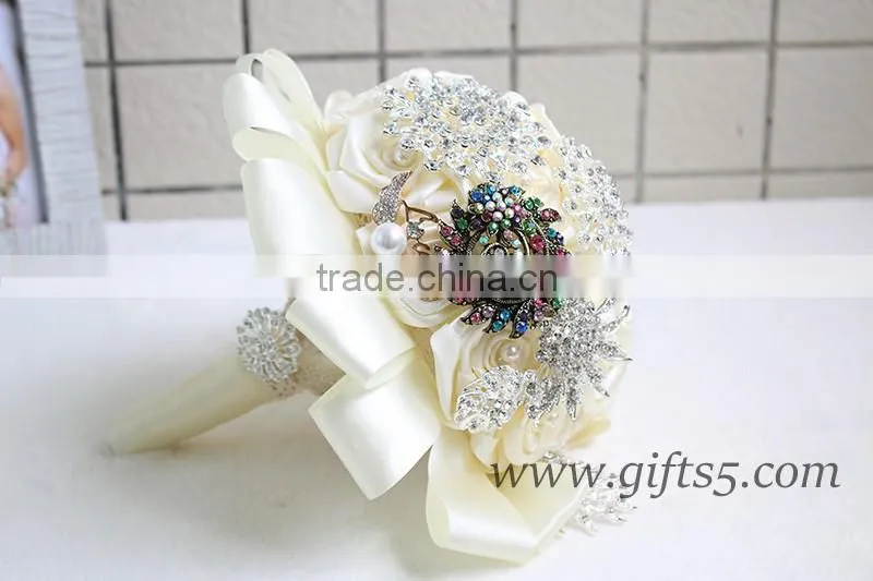 Excellent sparkling jewels wedding bouquets in handmade