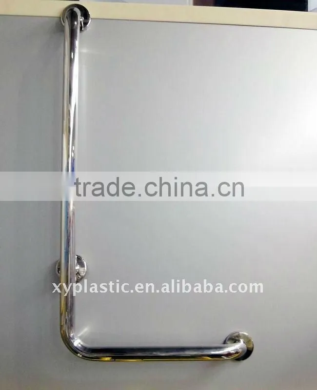 stainless steel bathroom and toilet using handicap handrails