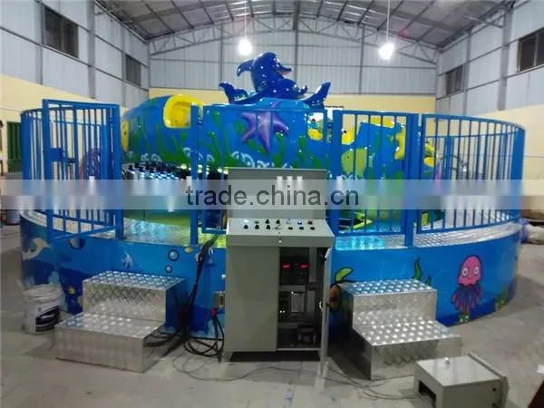 Outdoor fun rides cheap carnival game ride sea disc turntable ride for sale