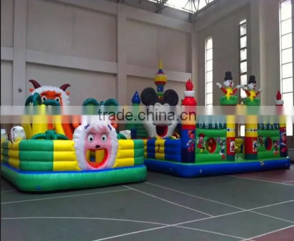Cheap bouncy castle for sale , inflatable bouncy castle with slide , commercial bouncy castle