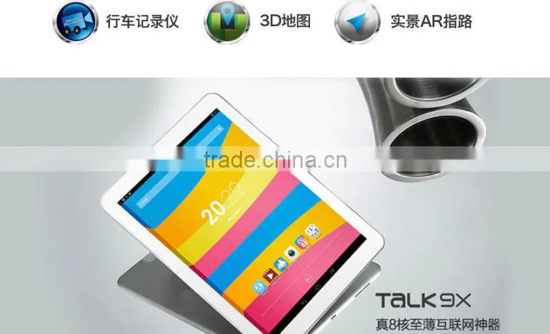 wholesale tablet pc 9.7 inch Retina Screen Cube Talk9X 3G MTK8392 Octa Core Tablet Pc U65gt Dual 8.0mp Camera