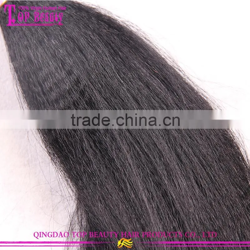 7A grade italian yaki straight 16 inch hair weave wholesale high end quality ebony yaki hair weave