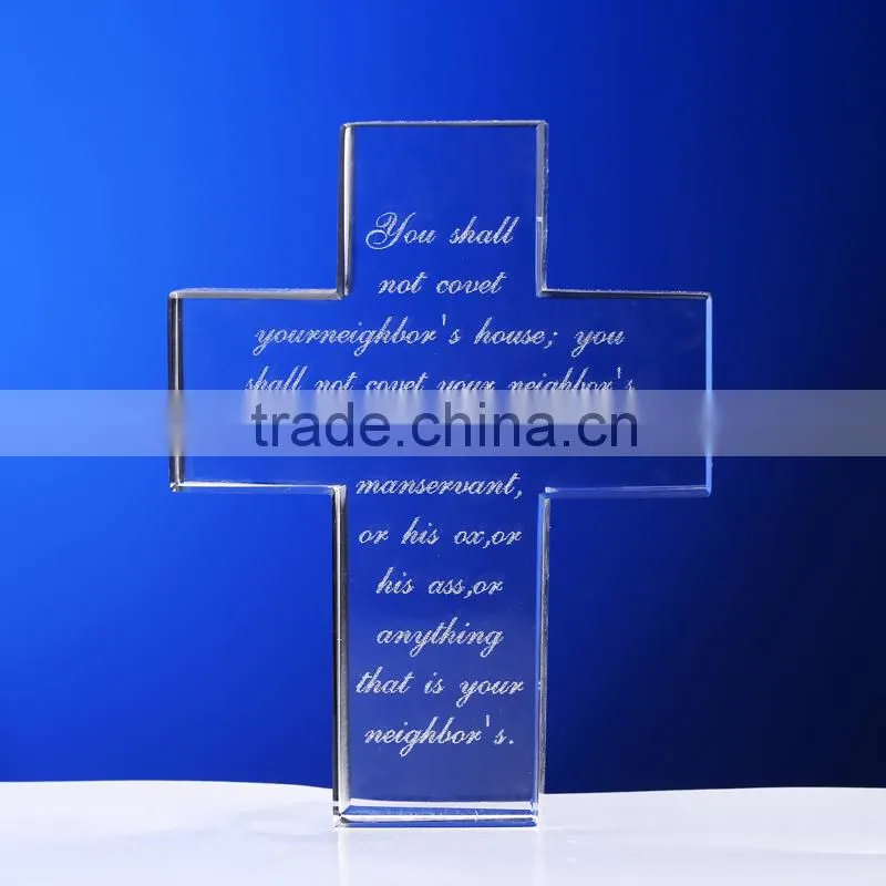 Fancy Wholesale Cheap Crystal Glass Cross