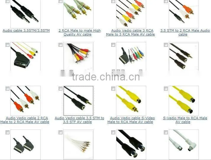 Scart M/ 5 RCA M scart cable