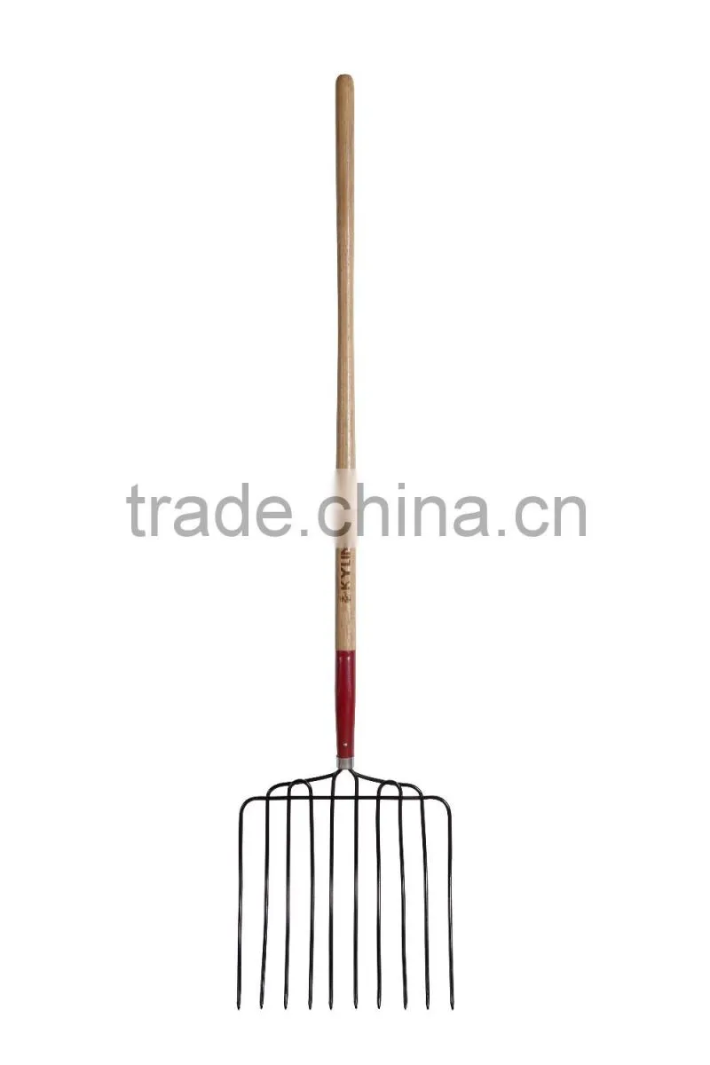 LONG ASH HANDLE WELDED TEMPERED 10T ENSILAGE FORK