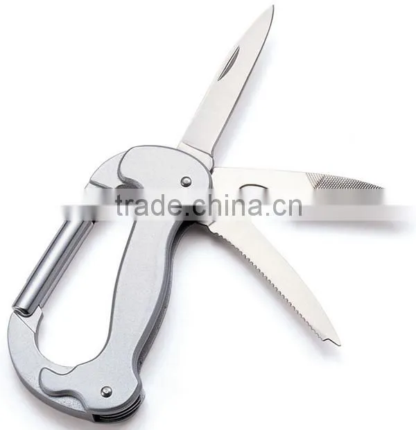 With Bottle Opener Multifunction Aluminum Carabiner Hook