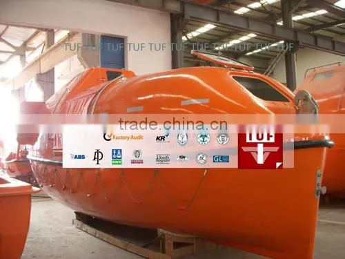 Partly enclosed lifeboat