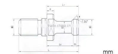 pull stud by BT standard MAS403-1982