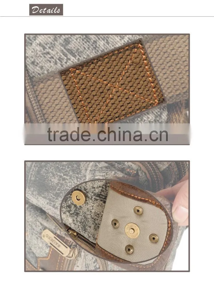 Trade Assurance Factory Khaki Color Clutch Bag Canvas Clutch Bag Canvas Men Waist Bag