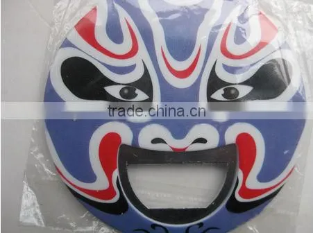 China wind Peking Opera creative beer bottle opener fridge magnet