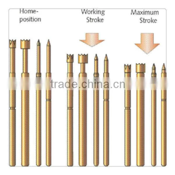 Customized 8pin probe plug type pogo pin magnetic connector, connector Probes with shrapnel