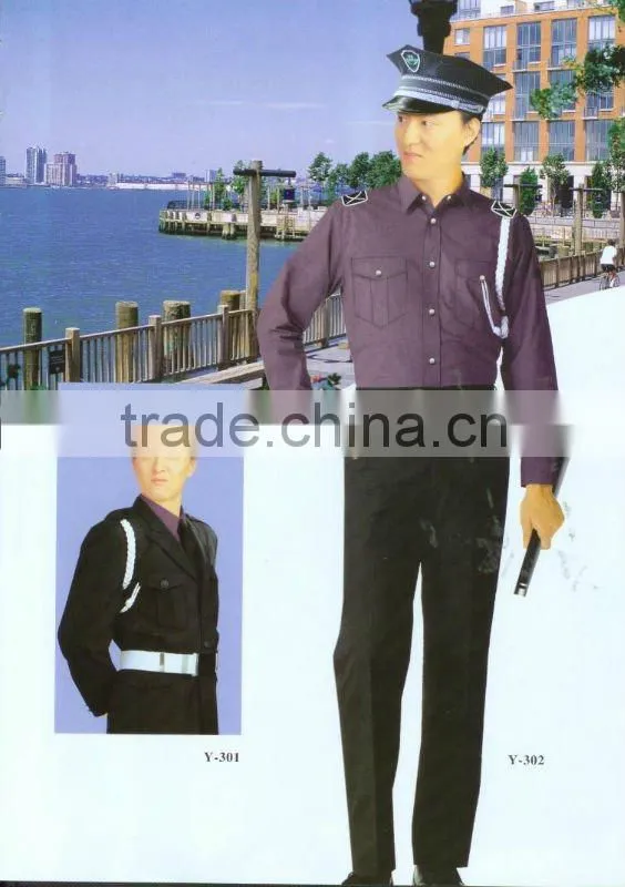 wholesale handmade cotton/polyester security guards uniform