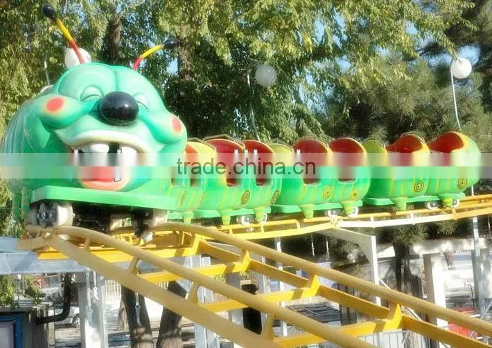 Exceting apple worm roller coaster for children park