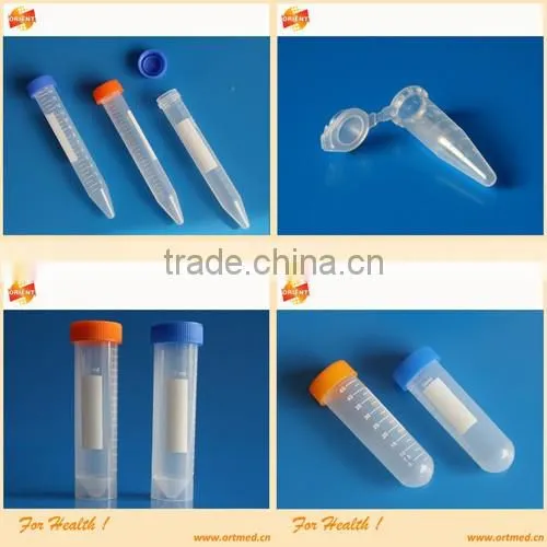 high quality centrifuge tube with flip cap with CE ISO