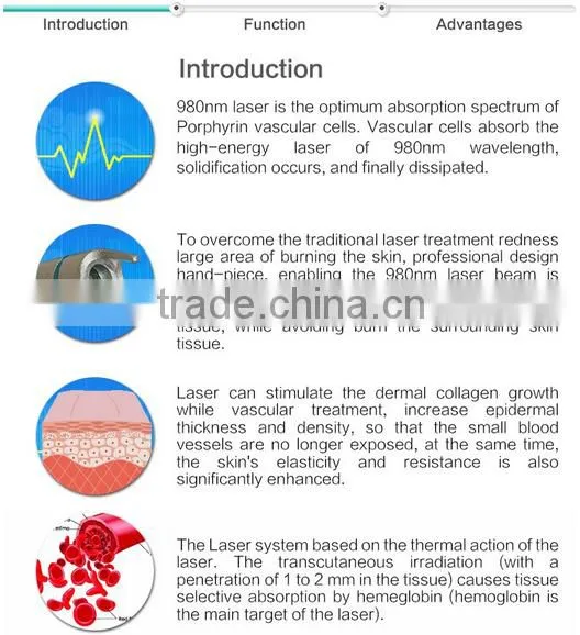 Good effects Wholesale Vascular Remover 980nm Spider Vein Removal Machine