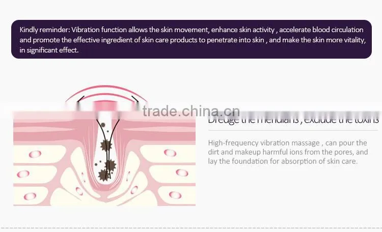 High frequency vibration skin care beauty device for anti-aging