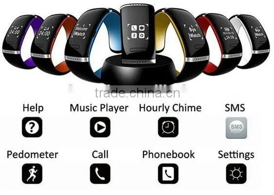 Vondo Wireless Charging Receiver Bluetooth Handsfree Trendy Style L12s Oled Bluetooth Bracelet