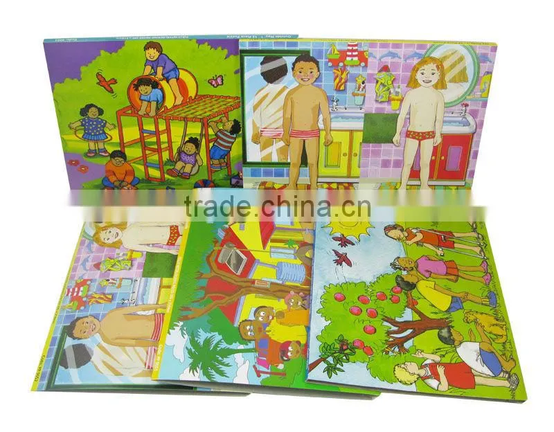 wooden puzzle paper sleeve packaging