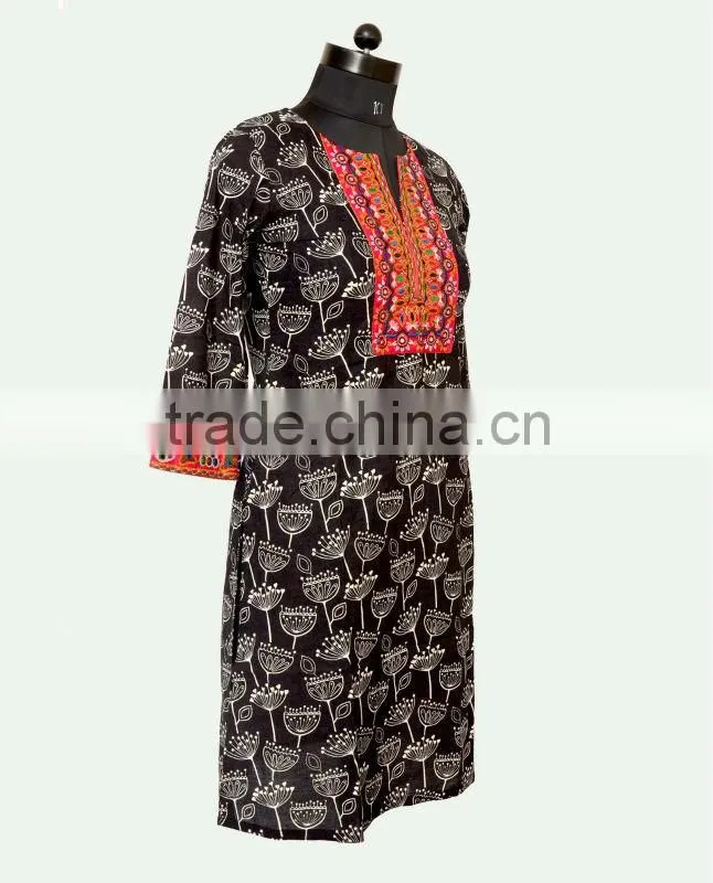 Embroidery Design embroidery Kurti for ladies