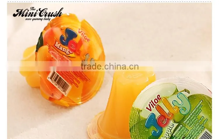 New choice mini gelatina mixed fruit cup jelly