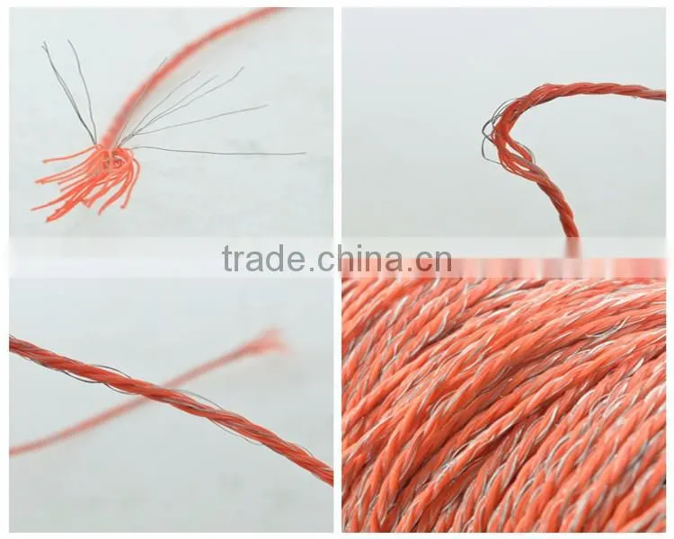 China factory Electric fence polyrope polywire for cattle fence