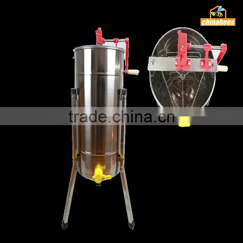 Two frames manual honey extractor of beekeeping equipment