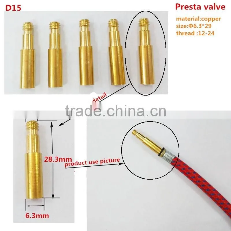 Hot sale Presta valve ,Dunlop valve and Schrader valve,bicycle pump parts